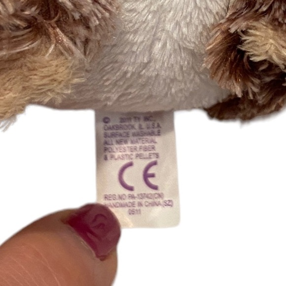 Ty Beanie Boos Spike the Hedgehog 2011 Solid Eyes No Heart Tag - Picture 7 of 9